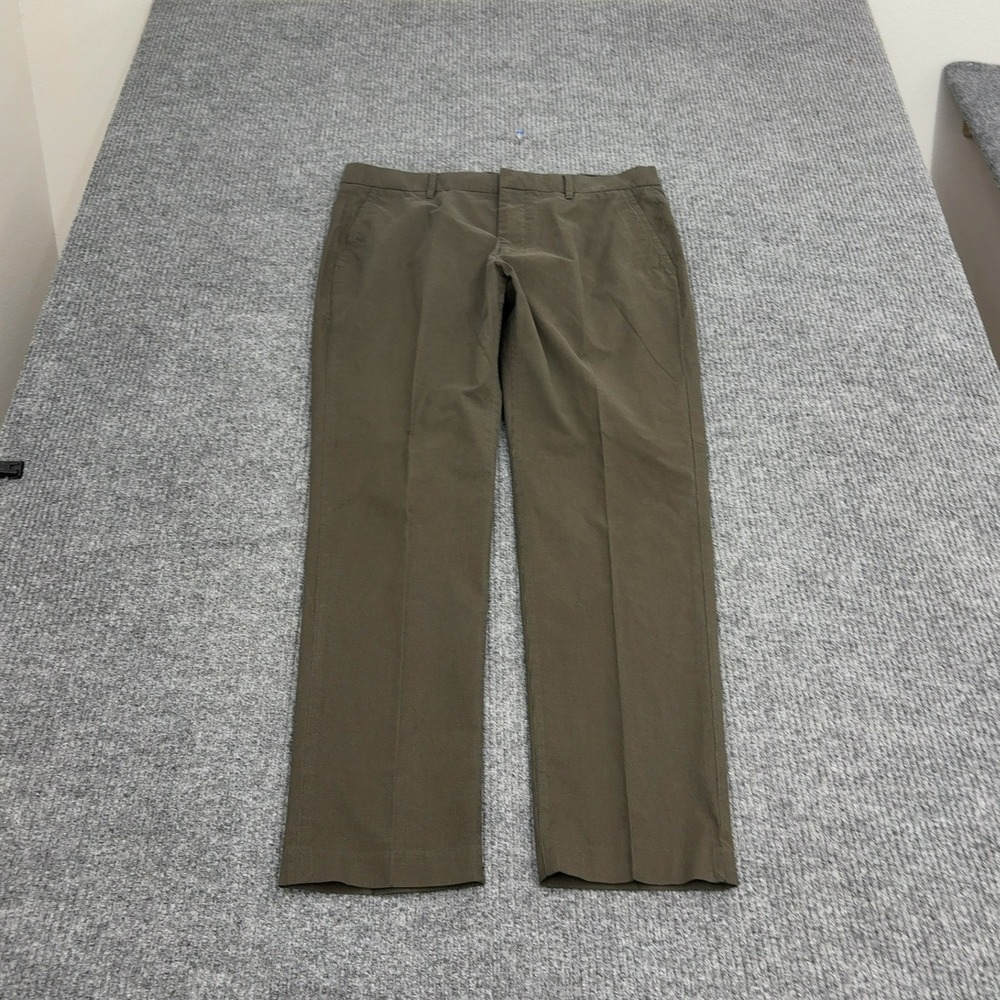 Bonobos Chino Pants Mens 34 Brown Cotton Houndstooth Wednesday Stretch Casual